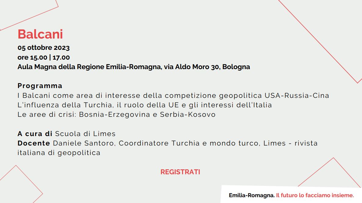 Balcani - programma